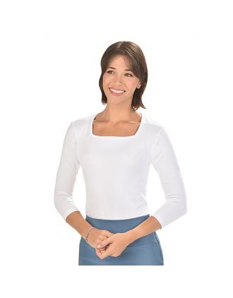Women's T-Shirt Square Neck With 3/4 Sleeve